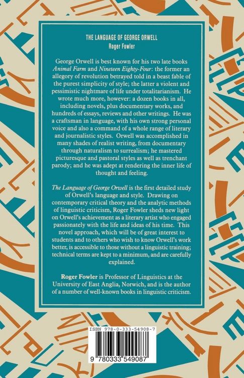 Produktbild: The Language of George Orwell