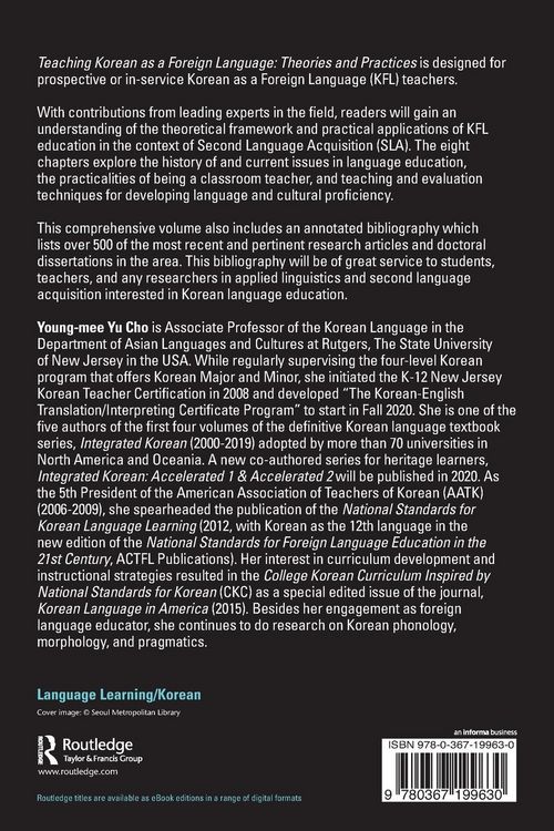 Produktbild: Teaching Korean as a Foreign Language