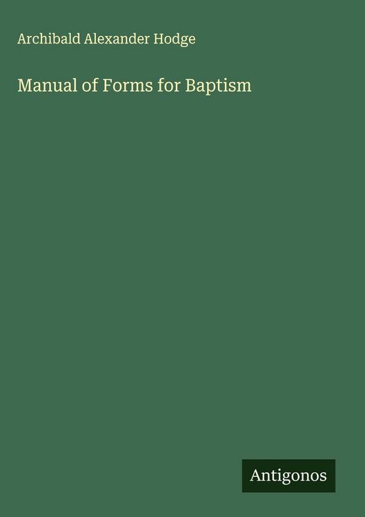Produktbild: Manual of Forms for Baptism