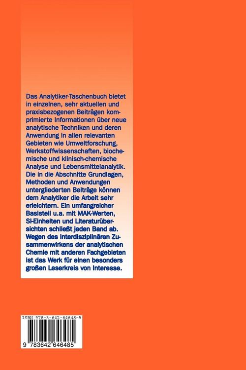 Produktbild: Analytiker-Taschenbuch