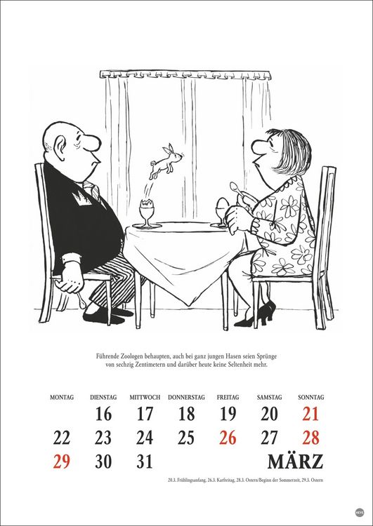 Produktbild: Loriot Heile Welt Halbmonatskalender 2027
