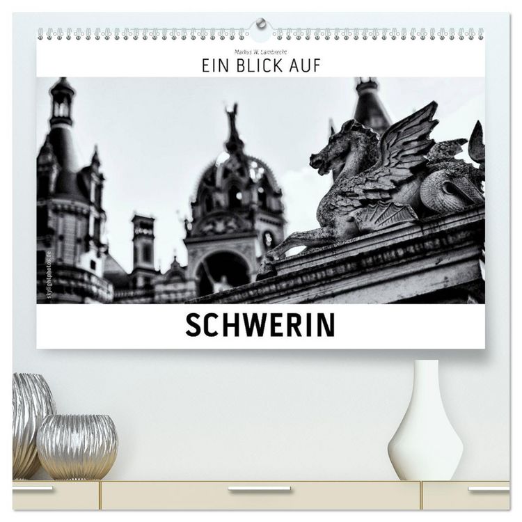 Produktbild: Ein Blick auf Schwerin (hochwertiger Premium Wandkalender 2026 DIN A2 quer), Kunstdruck in Hochglanz
