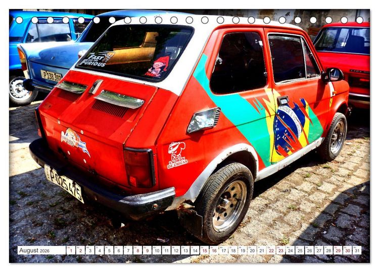 Produktbild: Best of Polski Fiat 126p (Tischkalender 2026 DIN A5 quer), CALVENDO Monatskalender