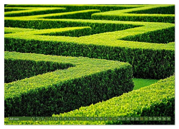 Produktbild: Faszination LABYRINTH - unterwegs in der Natur (Tischkalender 2026 DIN A5 quer), CALVENDO Monatskalender