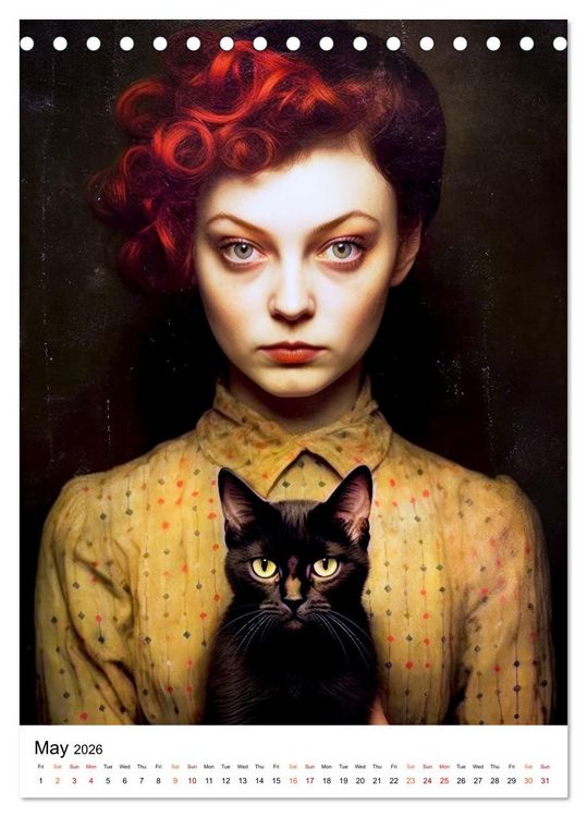 Produktbild: Meow and Forever (Desk Calendar 2026 DIN A5 portrait), CALVENDO 12 Month DeskCalendar