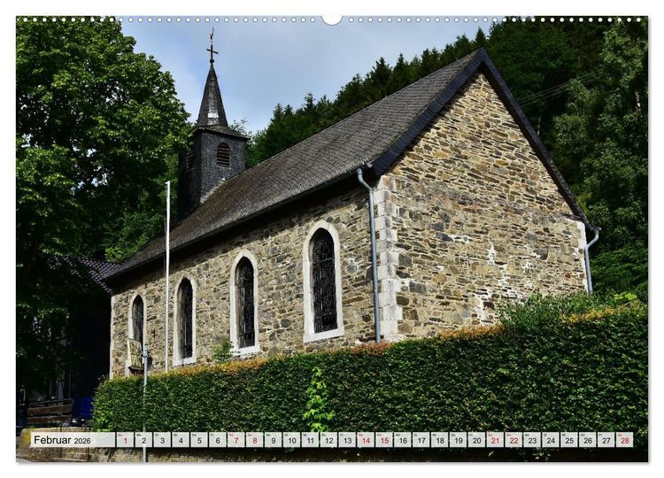 Produktbild: Kirchen und Kapellen rund um Simmerath (hochwertiger Premium Wandkalender 2026 DIN A2 quer), Kunstdruck in Hochglanz