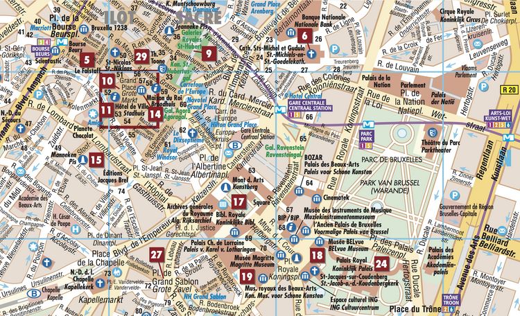 Produktbild: Brussels, Br&uuml;ssel, Borch Map