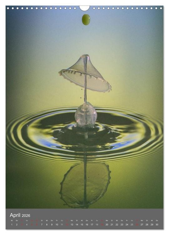 Produktbild: Liquid Art, Highspeed Tropfenfotografie (Wandkalender 2026 DIN A3 hoch), CALVENDO Monatskalender