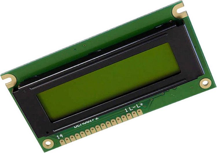 Produktbild: Display Elektronik LCD-Display Gelb-Gr&uuml;n (B x H x T) 84 x 44 x 7.6mm DEM08172SYH-PY