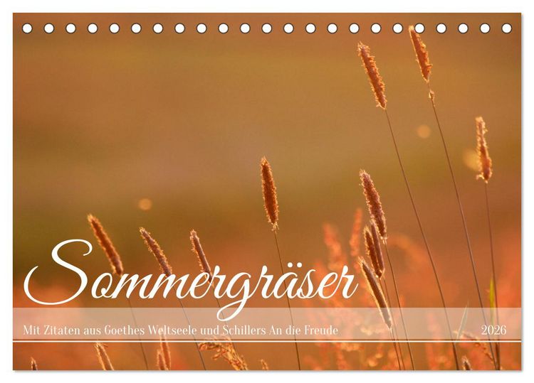 Produktbild: Sommergr&auml;ser (Tischkalender 2026 DIN A5 quer), CALVENDO Monatskalender