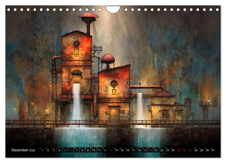 Produktbild: Die faszinierende Welt der industriellen &Auml;sthetik (Wandkalender 2026 DIN A4 quer), CALVENDO Monatskalender