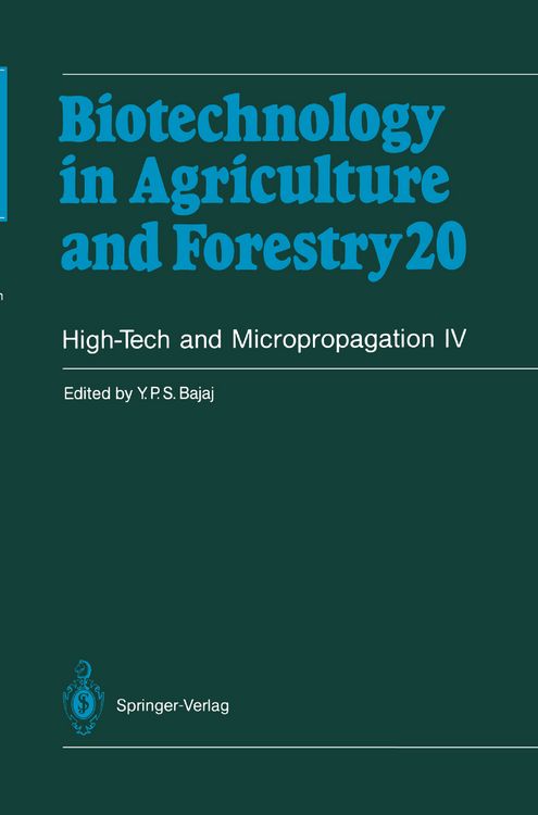 Produktbild: High-Tech and Micropropagation IV