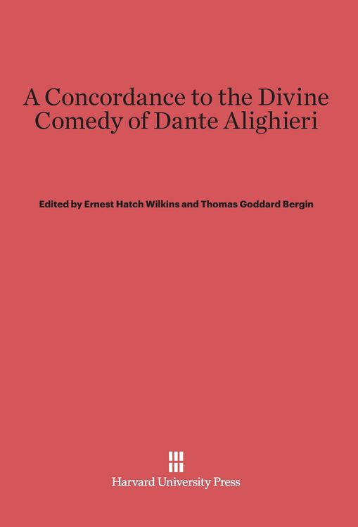 Produktbild: A Concordance to the Divine Comedy of Dante Alighieri