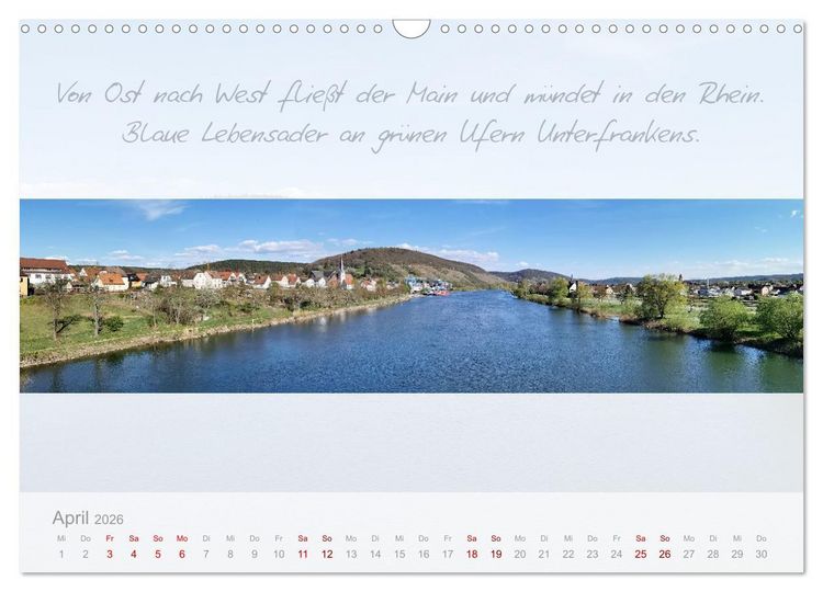 Produktbild: Main Rundblick (Wandkalender 2026 DIN A3 quer), CALVENDO Monatskalender
