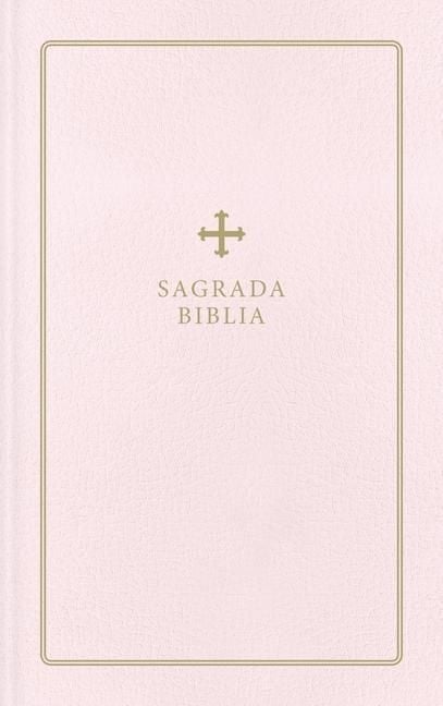 Produktbild: Biblia Cat&oacute;lica, Regalos Y Ceremonias, Piel Reciclada, Rosado, Comfort Print