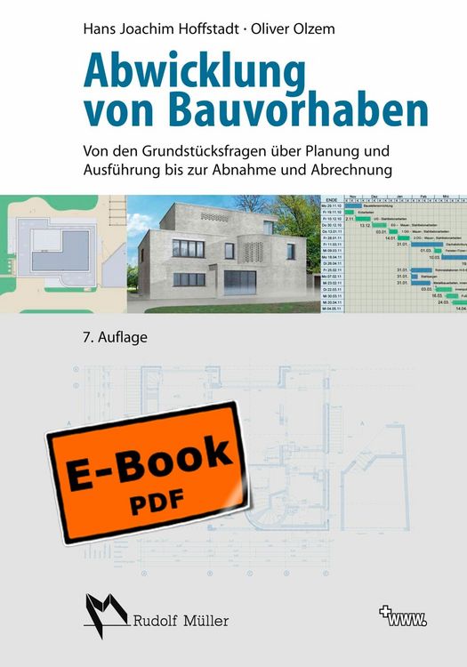 Produktbild: Abwicklung von Bauvorhaben - E- Book (PDF)
