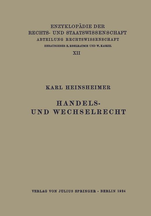 Produktbild: Handels- und Wechselrecht