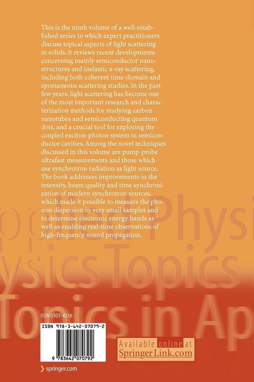 Produktbild: Light Scattering in Solids IX