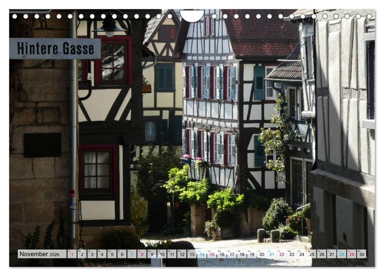 Produktbild: Sindelfingen - Historische Altstadt (Wandkalender 2026 DIN A4 quer), CALVENDO Monatskalender