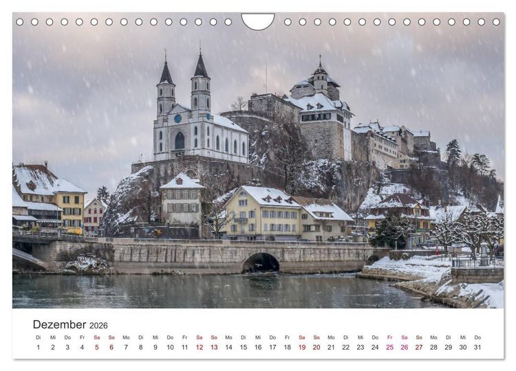 Produktbild: Schweiz - Die sch&ouml;nsten St&auml;dte (Wandkalender 2026 DIN A4 quer), CALVENDO Monatskalender