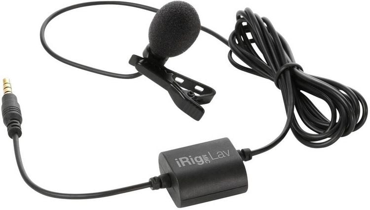 Produktbild: Ansteck Sprach-Mikrofon IK Multimedia MIC LAV &Uuml;bertragungsart (Details):Kabelgebunden inkl. Klammer, inkl. Windschutz