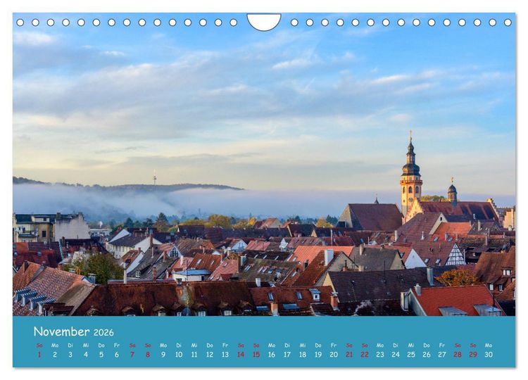 Produktbild: Durlach, das Stadtbild in 12 Impressionen (Wandkalender 2026 DIN A4 quer), CALVENDO Monatskalender