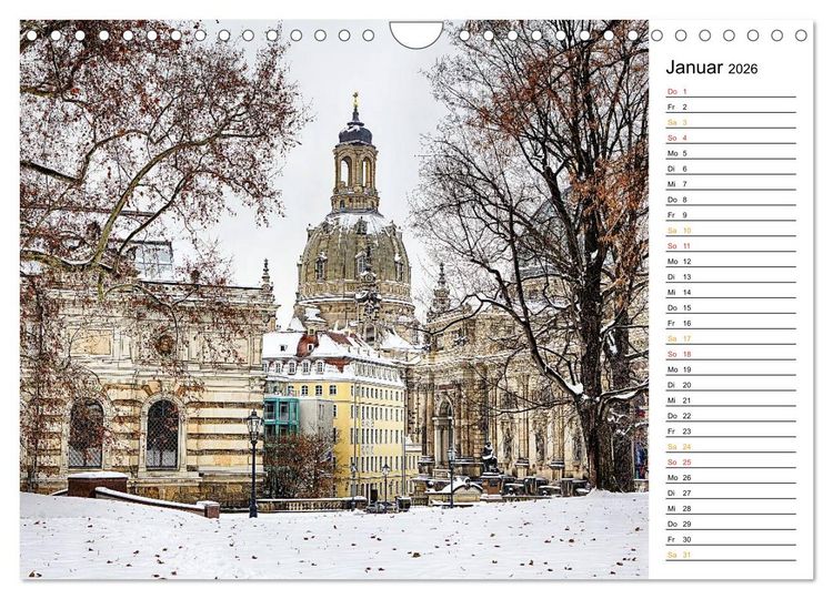 Produktbild: Dresden Bilder 2026 (Wandkalender 2026 DIN A4 quer), CALVENDO Monatskalender