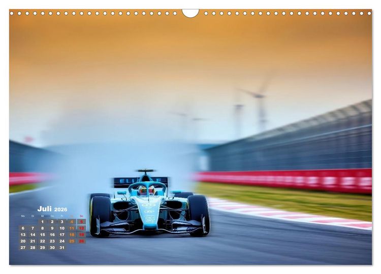 Produktbild: Formel E, Strom, Speed und Sieg (Wandkalender 2026 DIN A3 quer), CALVENDO Monatskalender