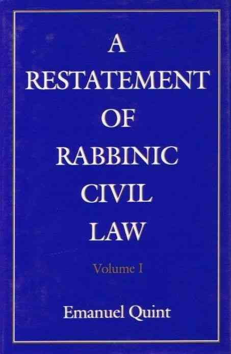 Produktbild: Restatement of Rabbinic Civil Law.Chapters 1-38