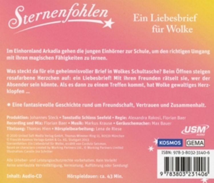 Produktbild: Sternenfohlen (Folge 20): Ein Liebesbrief f&uuml;r Wolke