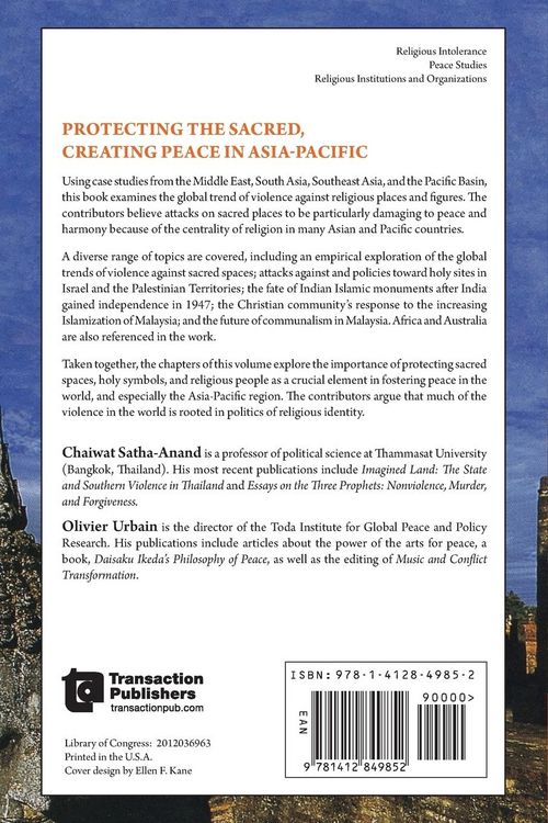 Produktbild: Protecting the Sacred, Creating Peace in Asia-Pacific