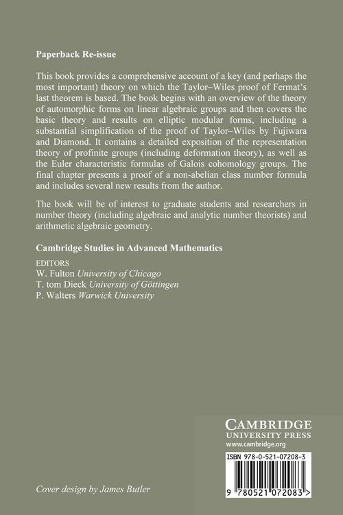 Produktbild: Modular Forms and Galois Cohomology