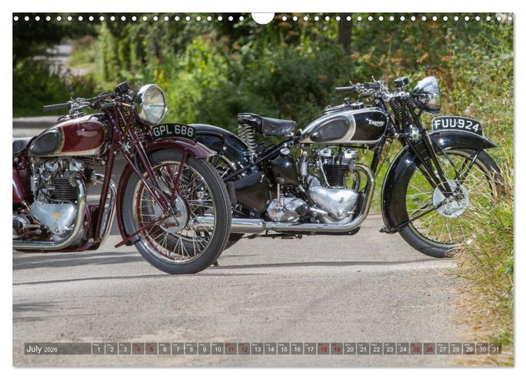 Produktbild: Classic Motorcycles (Wall Calendar 2026 DIN A3 landscape), CALVENDO 12 Month Wall Calendar