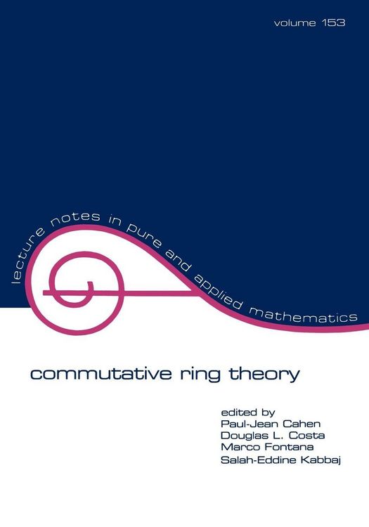 Produktbild: Commutative Ring Theory