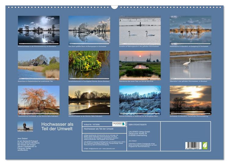 Produktbild: Hochwasser als Teil der Umwelt (Wandkalender 2026 DIN A2 quer), CALVENDO Monatskalender