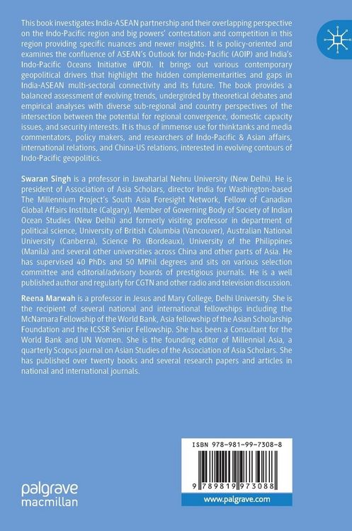Produktbild: India and ASEAN in the Indo Pacific