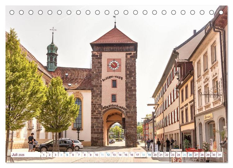 Produktbild: Villingen - historische und moderne Z&auml;hringerstadt (Tischkalender 2026 DIN A5 quer), CALVENDO Monatskalender