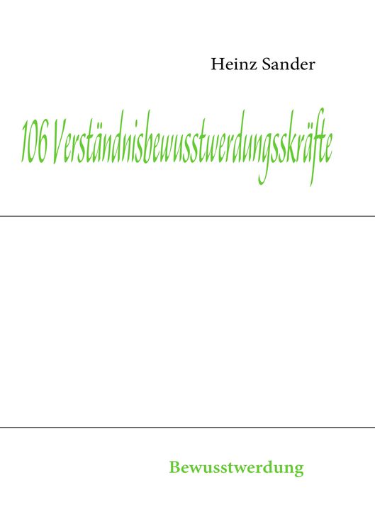 Produktbild: 106 Verst&auml;ndnisbewusstwerdungskr&auml;fte
