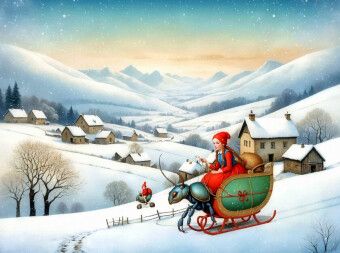 Produktbild: CALVENDO Puzzle Der Feiertagsfestschlittenkufenk&auml;fer | 2000 Teile Lege-Gr&ouml;&szlig;e 90x67cm Foto-Puzzle f&uuml;r gl&uuml;ckliche Stunden