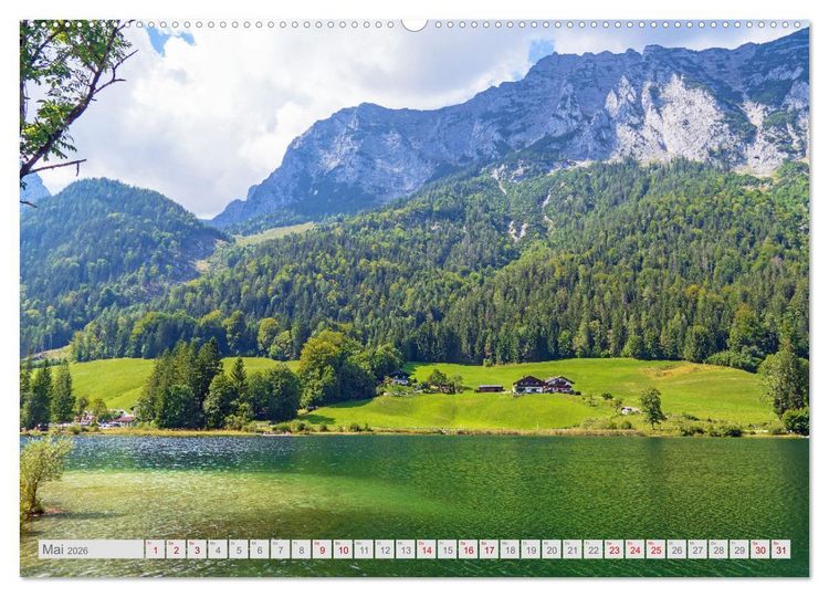Produktbild: Malerische Seen in Bayern (hochwertiger Premium Wandkalender 2026 DIN A2 quer), Kunstdruck in Hochglanz