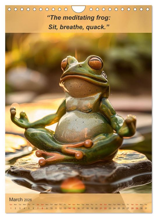 Produktbild: Funny animalistic yoga poses (Wall Calendar 2026 DIN A4 portrait), CALVENDO 12 Month Wall Calendar