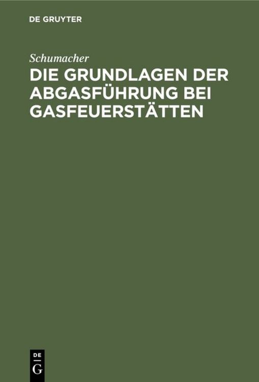Produktbild: Die Grundlagen der Abgasf&uuml;hrung bei Gasfeuerst&auml;tten