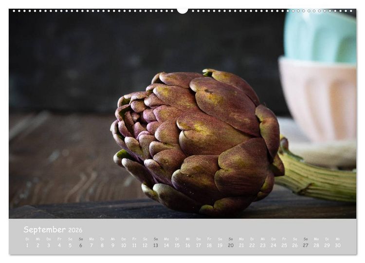 Produktbild: authentic FOOD art Obst und Gem&uuml;se (hochwertiger Premium Wandkalender 2026 DIN A2 quer), Kunstdruck in Hochglanz