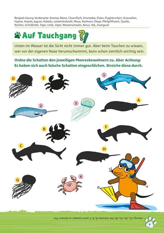 Produktbild: Frag doch mal ... die Maus: Mein R&auml;tselblock mit der Maus- Wilde Tiere