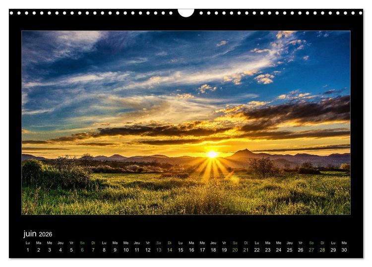 Produktbild: L'Auvergne est belle (Calendrier mural 2026 DIN A3 vertical), CALVENDO calendrier mensuel