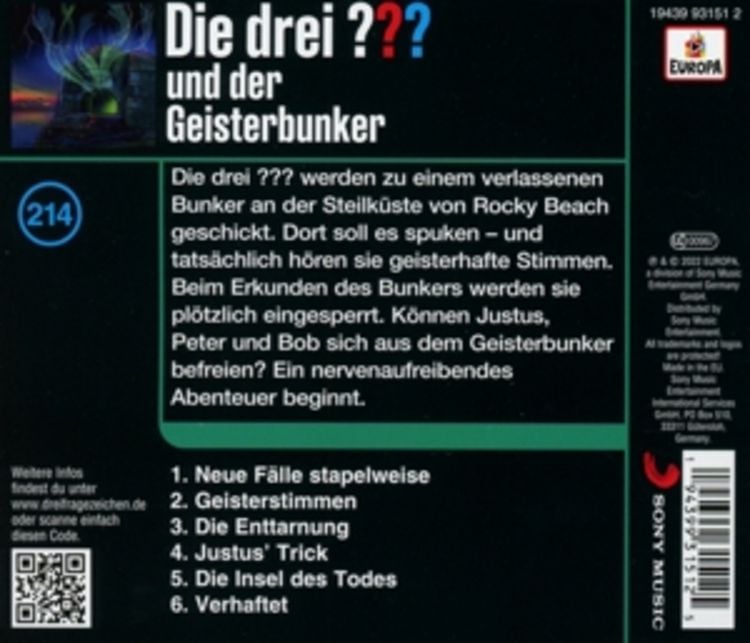 Produktbild: Die drei ??? 214 und der Geisterbunker