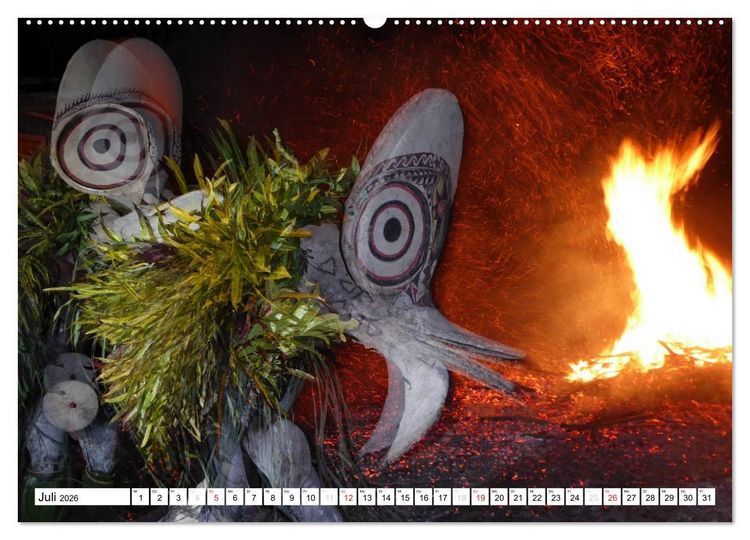 Produktbild: Papua-Neuguinea Geheimnisvolle Inselwelt (hochwertiger Premium Wandkalender 2026 DIN A2 quer), Kunstdruck in Hochglanz