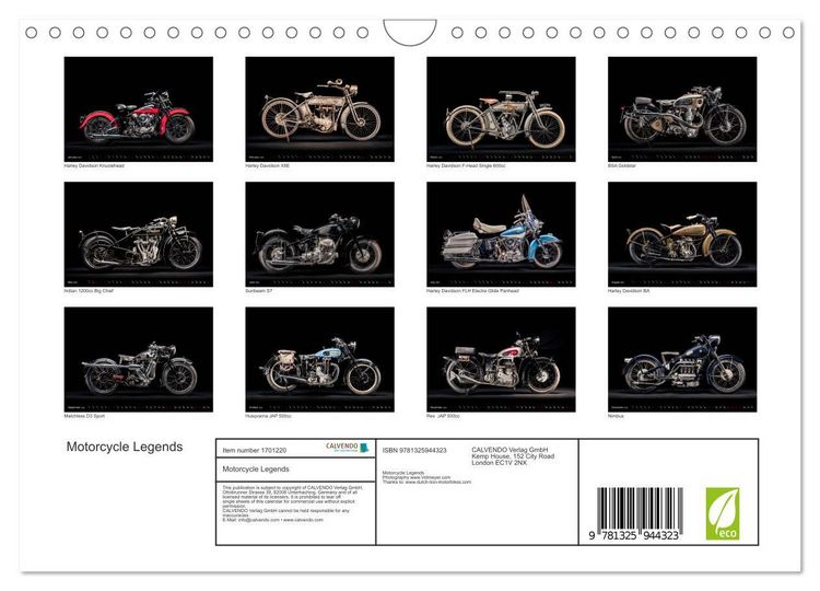 Produktbild: Volmeyer, M: Motorcycle Legends (Wall Calendar 2025 DIN A4 l