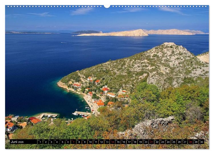 Produktbild: Kvarner Golf - Kroatien (hochwertiger Premium Wandkalender 2026 DIN A2 quer), Kunstdruck in Hochglanz