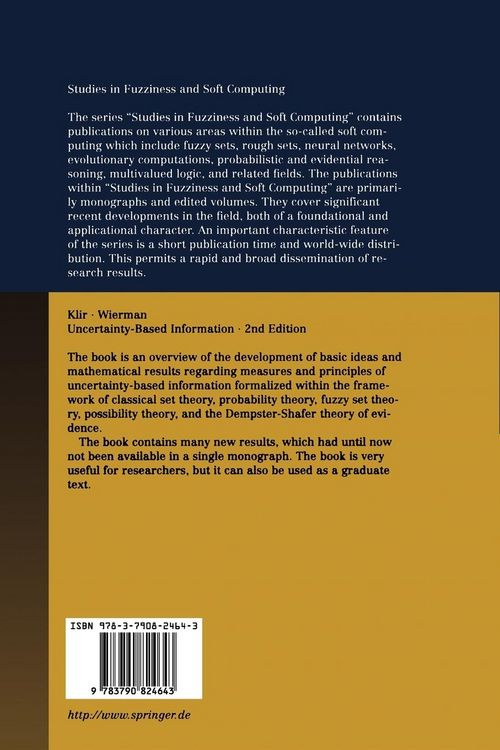 Produktbild: Uncertainty-Based Information